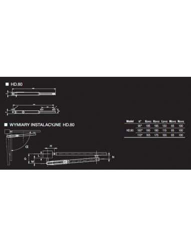Siłownik HD80.AC Siłownik HD80.AC