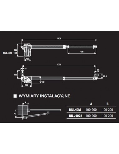 Siłownik BILL40M Siłownik BILL40M
