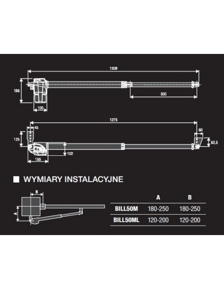 Siłownik BILL50ML
