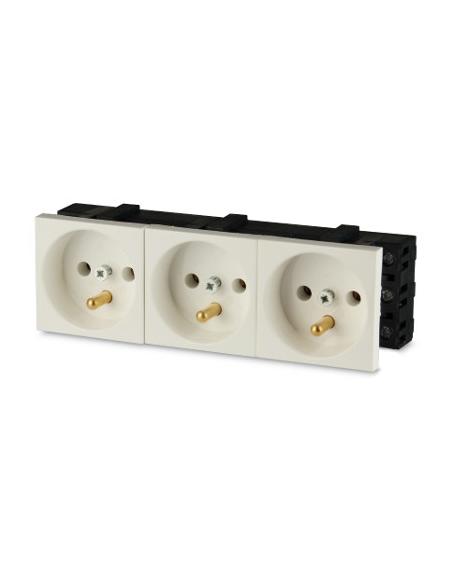 Gniazdo 3M elektryczne potrójne