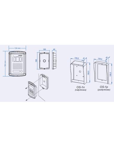 PANEL ZEW. Z KAM. COMMAX DRC-4CANS 9978