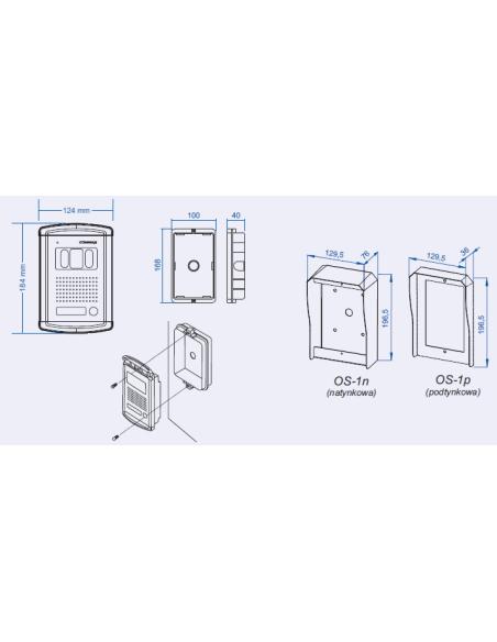 PANEL ZEW. Z KAM. COMMAX DRC-4CANS 9978