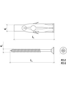 KOŁEK UNIWERSALNY RU-08060 100szt. 2