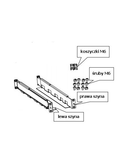 ZESTAW SZYN MONTAŻOWYCH DO SZAF 19" PowerWalker DLA UPS VFI