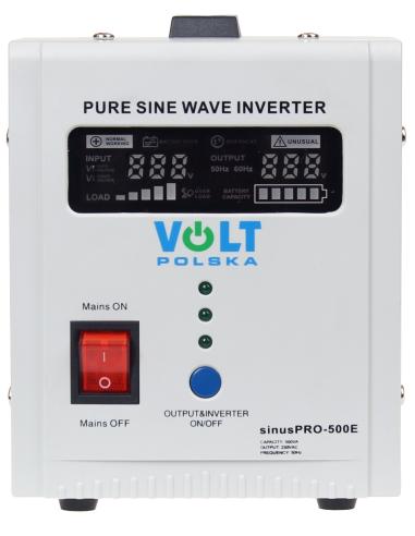 PRZETWORNICA VOLT POLSKA SINUSPRO-500E 12V 350/500W