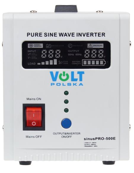 PRZETWORNICA VOLT POLSKA SINUSPRO-500E 12V 350/500W
