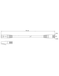 PATCHCORD KAT.6 UTP 0,5M SZARY 2