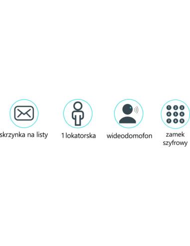 Skrzynka na listy VIDOS S561D-SKM z wbudowanym wideodomofonem