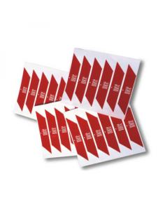 Nalepki ostrzegawcze na ramię szlabanu Nice WA10 - (24 sztuki)