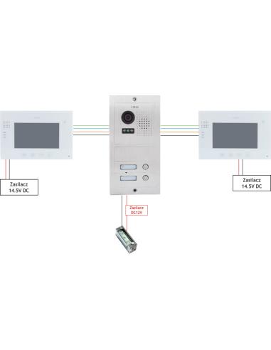 Wideodomofon VIDOS 2 x M670W/S602