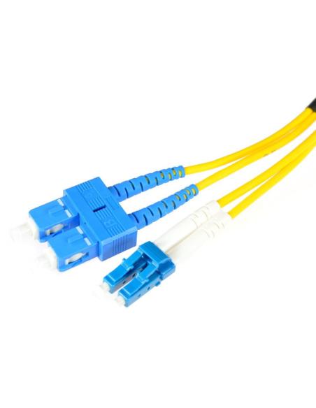 PATCHCORD ŚWIATŁOWODOWY SM SC/UPC-LC/UPC DUPLEX 0,5m
