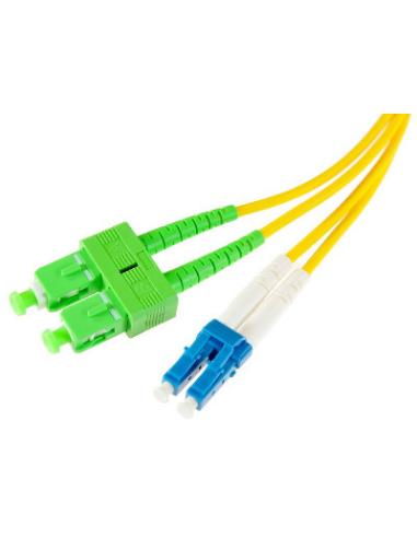 PATCHCORD ŚWIATŁOWODOWY SM DUPLEX 9/125, SC/APC-LC/UPC 1m
