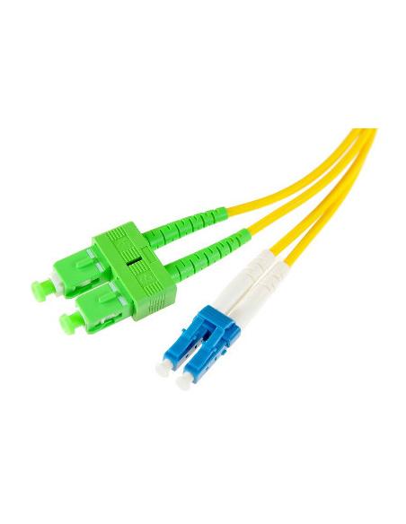 PATCHCORD ŚWIATŁOWODOWY SM DUPLEX 9/125, SC/APC-LC/UPC 1m