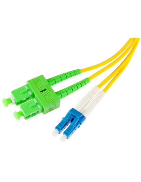 PATCHCORD ŚWIATŁOWODOWY SM DUPLEX 9/125, SC/APC-LC/UPC 1m