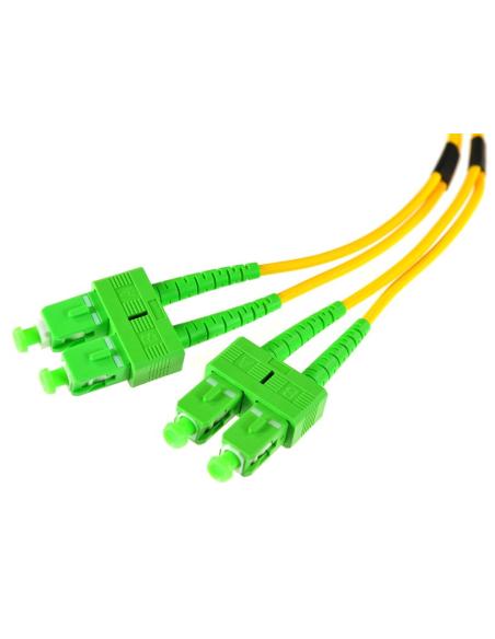 PATCHCORD ŚWIATŁOWODOWY SM 2M DUPLEX 9/125, SC/APC-SC/APC 3MM