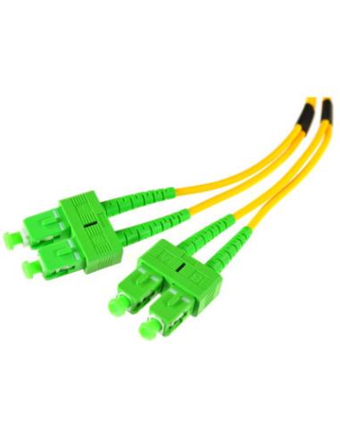 PATCHCORD ŚWIATŁOWODOWY SM DUPLEX 9/125, SC/APC-SC/APC 1m
