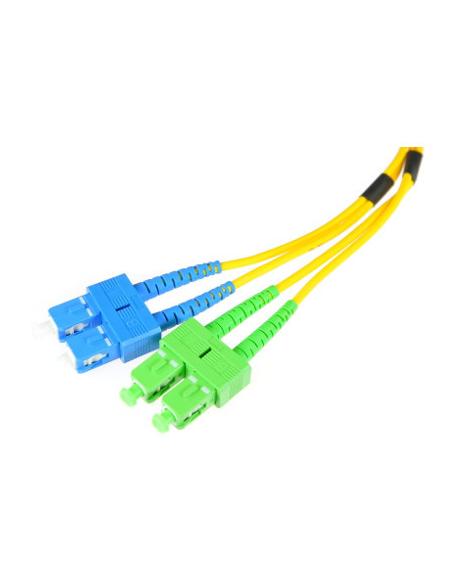 PATCHCORD ŚWIATŁOWODOWY SM 5M DUPLEX 9/125, SC/APC-SC/UPC 3MM