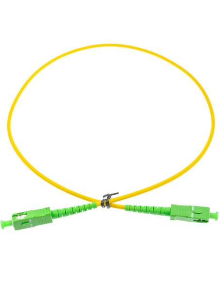 PATCHCORD ŚWIATŁOWODOWY SM 0,5M SIMPLEX 9/125, SC/APC-SC/APC G.657A1