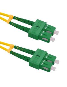 PATCHCORD ŚWIATŁOWODOWY SM 1,5M SIMPLEX 9/125, SC/APC-SC/APC 3MM