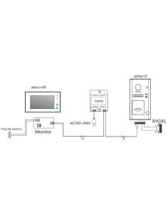 Wideodomofon VIDOS DUO M1021W-2/ S1201A 2