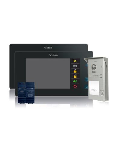 Wideodomofon 2-rodzinny VIDOS DUO 2 x M1021B / S1102A