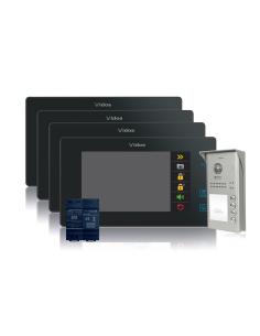 Wideodomofon 4-rodzinny VIDOS DUO 4 x M1021B / S1104A