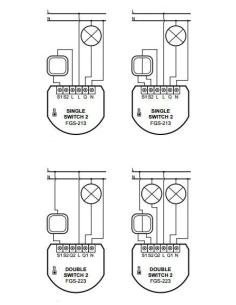 Moduł przekaźnikowy Single Switch 2 FIBARO FGS-213 2