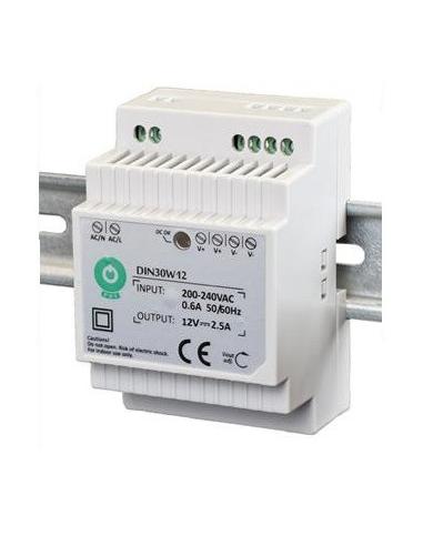 ZASILACZ DIN ''EURA'' DIN30W12 12V 2,5 A DC