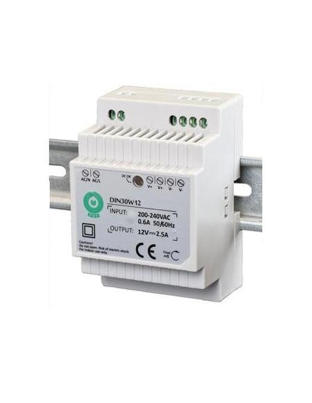 ZASILACZ DIN ''EURA'' DIN30W12 12V 2,5 A DC