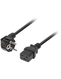 KABEL ZASILAJĄCY (SERWEROWY) CEE 7/7 IEC 320 C19 16A 1.8M WTYCZKA KĄTOWA VDE Lanberg