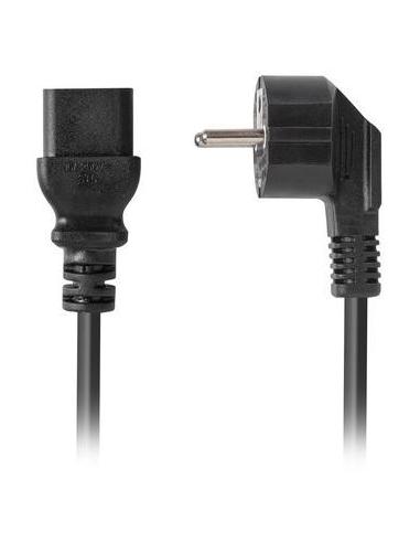 KABEL ZASILAJĄCY (SERWEROWY) CEE 7/7 IEC 320 C19 16A 1.8M WTYCZKA KĄTOWA VDE Lanberg