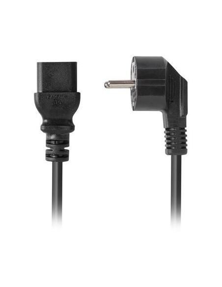 KABEL ZASILAJĄCY (SERWEROWY) CEE 7/7 IEC 320 C19 16A 1.8M WTYCZKA KĄTOWA VDE Lanberg