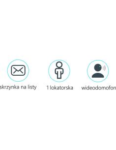 Skrzynka na listy Vidos S551-SKM z wbudowanym wideodomofonem 2
