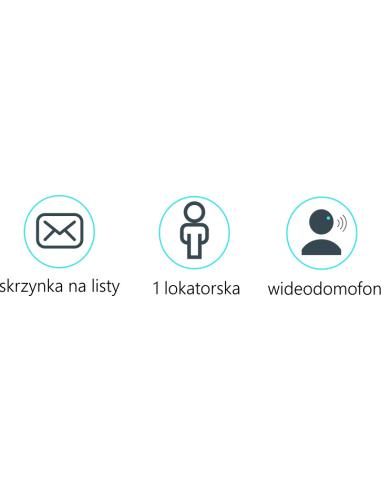 Skrzynka na listy Vidos DUO S1201A-SKM z wbudowanym wideodomofonem