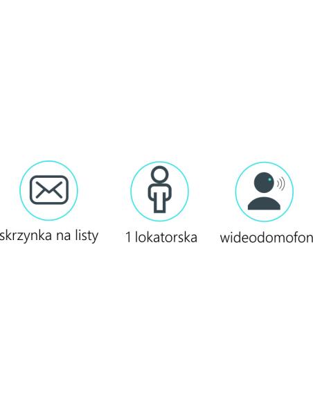 Skrzynka na listy Vidos DUO S1201A-SKM z wbudowanym wideodomofonem