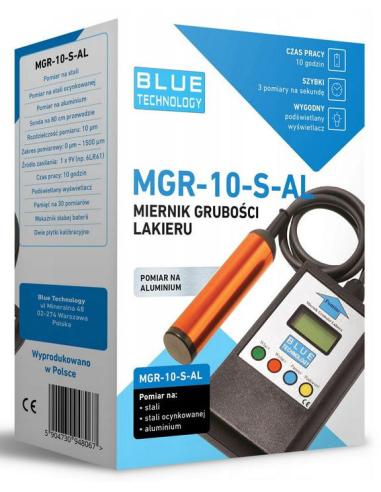 Miernik grubości lakieru Blue Technology MGR-10-S-AL