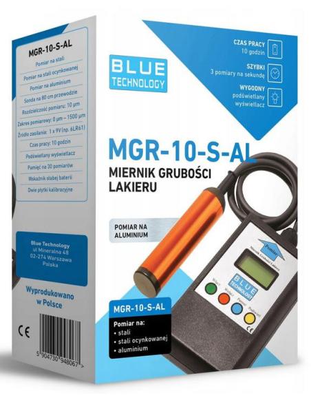 Miernik grubości lakieru Blue Technology MGR-10-S-AL