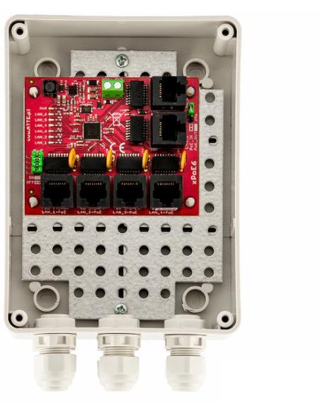 SWITCH 6-PORTOWY POE ATTE xPoE-6-11-S2 (zewnętrzny)