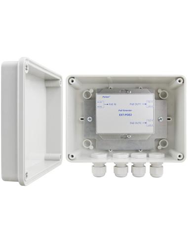 EXTENDER POE W OBUDOWIE HERMETYCZNEJ DO 2 KAMER IP Pulsar EXT-POE2H