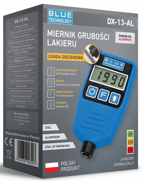 Miernik grubości lakieru Blue Technology DX-13-AL
