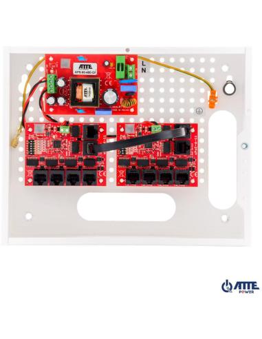 Zestaw do 9 kamer IP switch PoE 9P+1UP ATTE IP-9-11-E