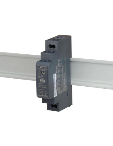 ZASILACZ IMPULSOWY NA SZYNĘ DIN MEAN WELL HDR-15-12 12V/15W/1.25A