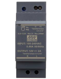 ZASILACZ IMPULSOWY NA SZYNĘ DIN MEAN WELL HDR-30-12 12V/30W/2A 2