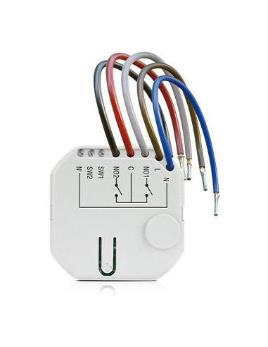 SATEL BE WAVE Bezprzewodowy dwukanałowy sterownik 230 V AC, dopuszkowy Smart CH Relay ASW-210 ABAX2