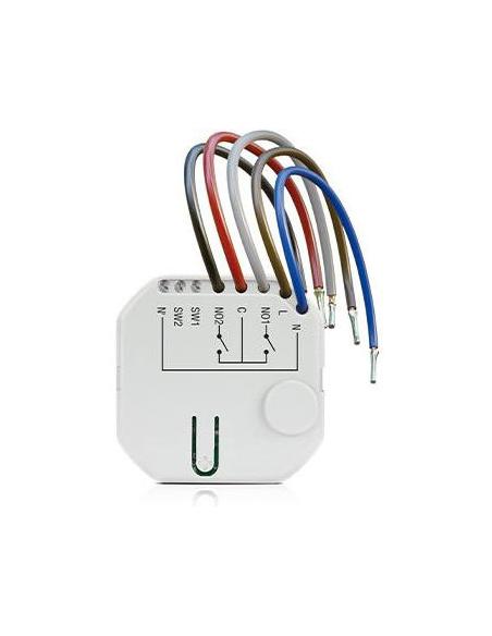 SATEL BE WAVE Bezprzewodowy dwukanałowy sterownik 230 V AC, dopuszkowy Smart CH Relay ASW-210 ABAX2
