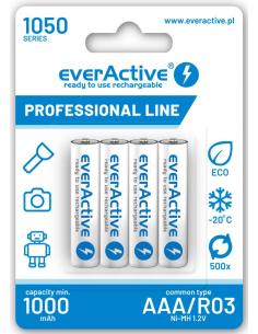 Akumulatorki AAA / R03 Ni-MH everActive 1050mAh Proffesional Line (box 4 szt.)