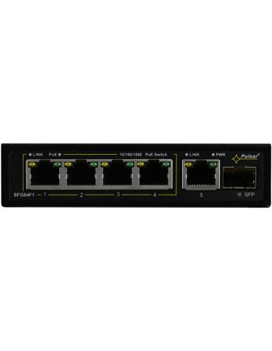 Switch 6-portowy PULSAR SFG64F1 do 4 kamer IP
