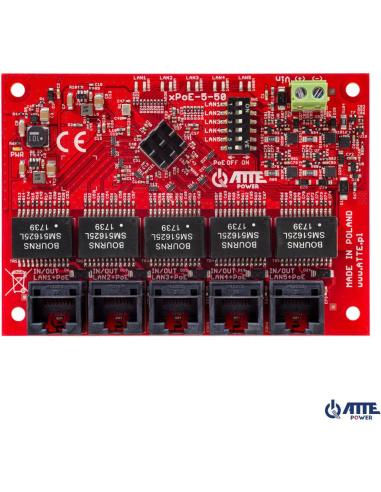 SWITCH 5-PORTOWY POE ATTE xPoE-5-50-OF