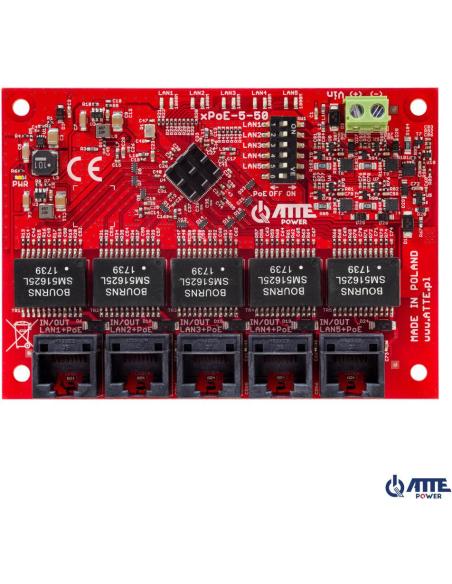 SWITCH 5-PORTOWY POE ATTE xPoE-5-50-OF
