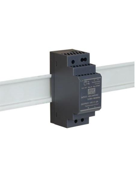 ZASILACZ IMPULSOWY NA SZYNĘ DIN MEAN WELL HDR-30-24 24V/30W/1.5A